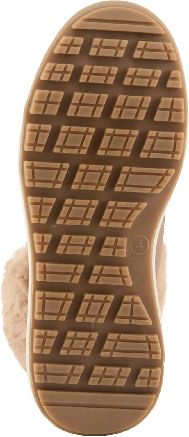 Flexus Women's BURRELL Lace-Up Platform Booties with Faux Fur Lining, Zipper Closure, and Cozy Design