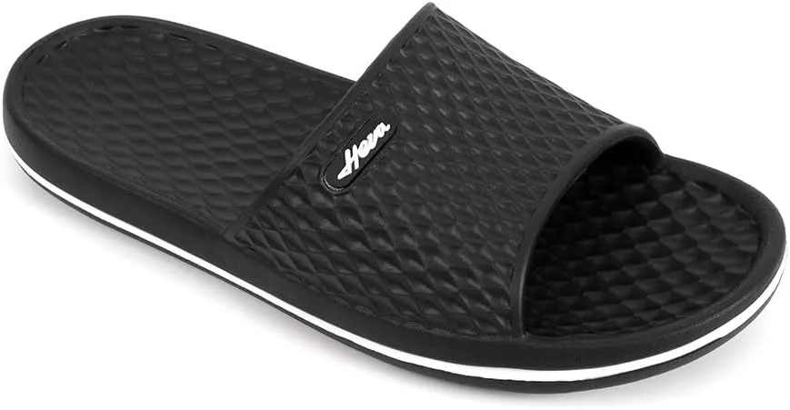 FUNKYMONKEY Mens Bathroom Shower Slippers Indoor Home Beach Non Slip Sandal
