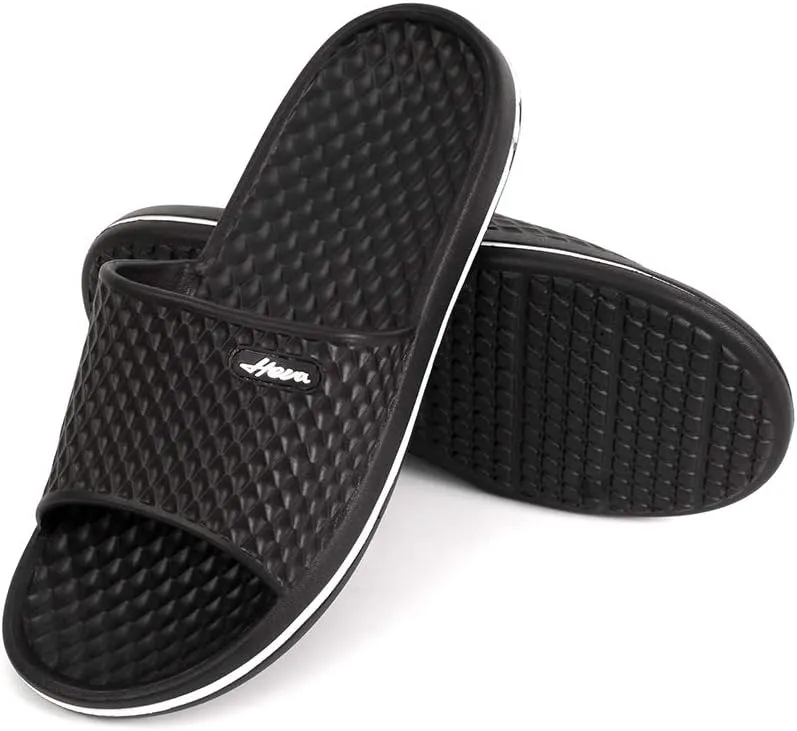 FUNKYMONKEY Mens Bathroom Shower Slippers Indoor Home Beach Non Slip Sandal
