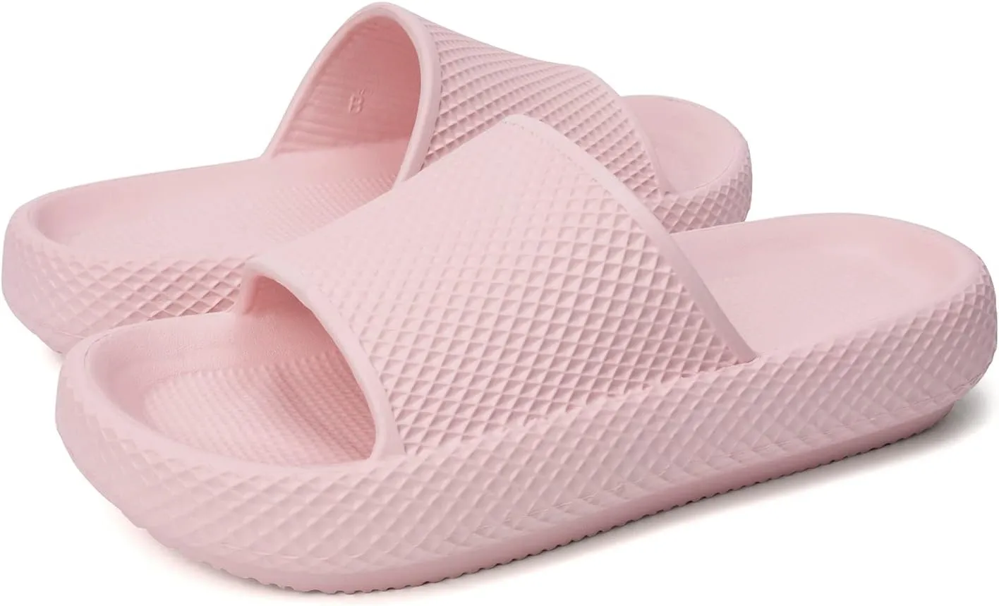 FUNKYMONKEY Slides for Women Quick Drying Non-Slip Bathroom Shower Sandals