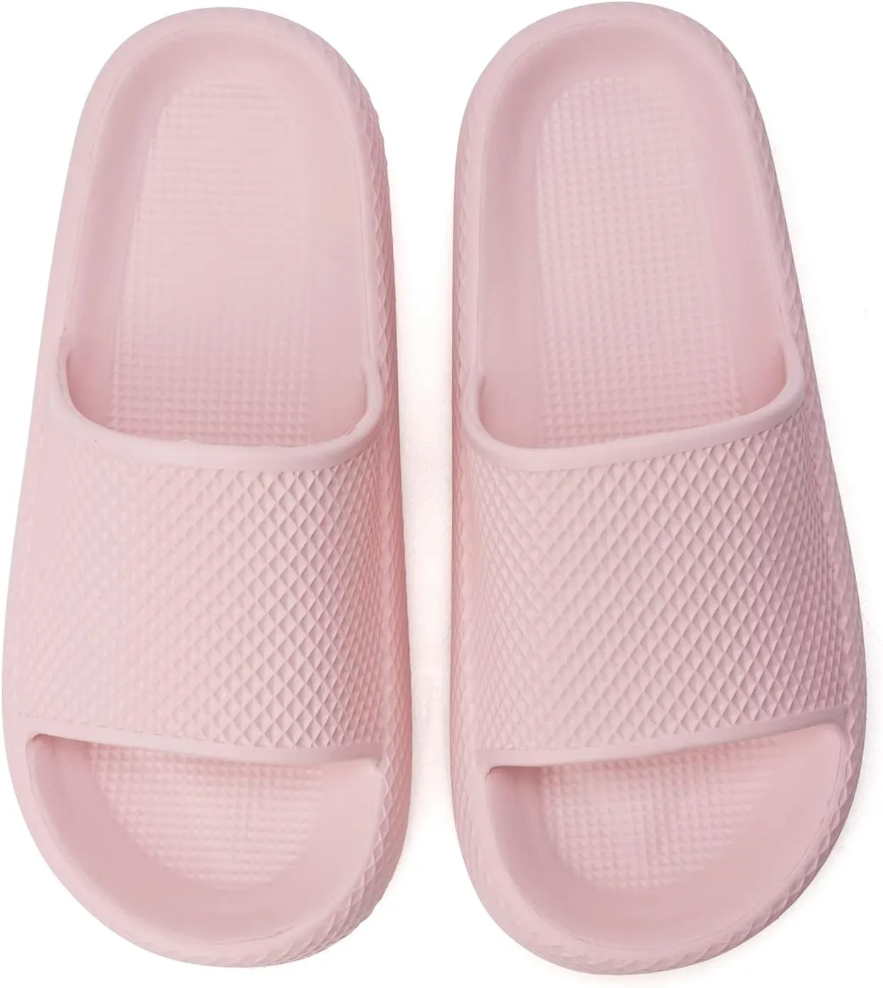 FUNKYMONKEY Slides for Women Quick Drying Non-Slip Bathroom Shower Sandals