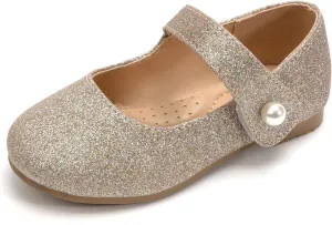 FUNKYMONKEY Toddler/Little Girl Mary Jane Dress Shoes Casual Slip on Ballet Flat