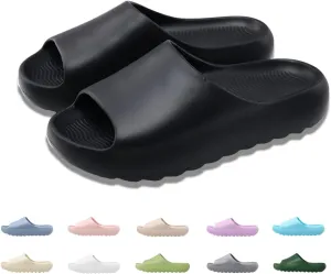 FUUPNN Kids Cloud Slides Non Slip Slides for Girls Boys Comfy Lightweight Toddler Sandals Open Toe House Slippers Indoor Outdoor