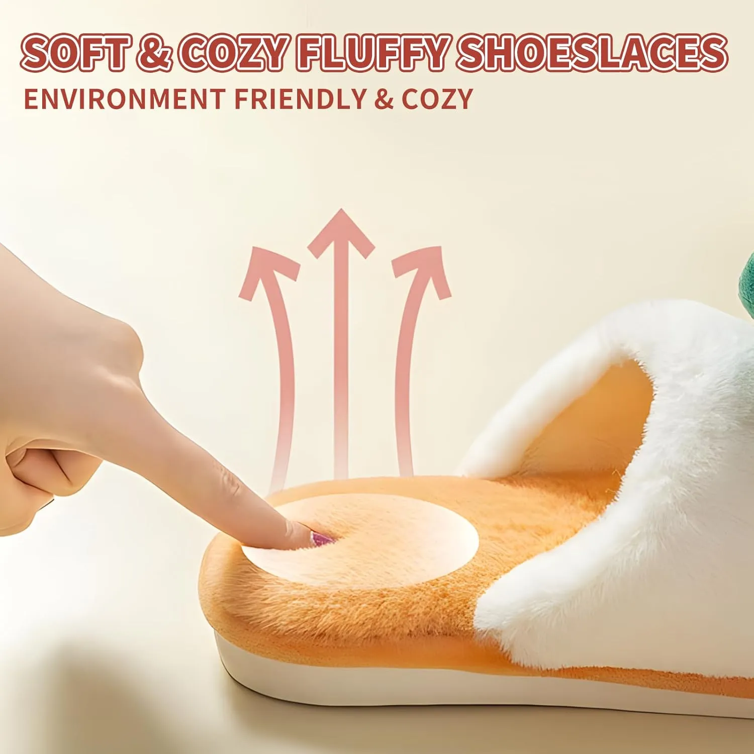Fuzzy Slipper Winter Fluffy Slippers Peach Cute Slippers For Women Comfortable Warm House Shoes Slippers