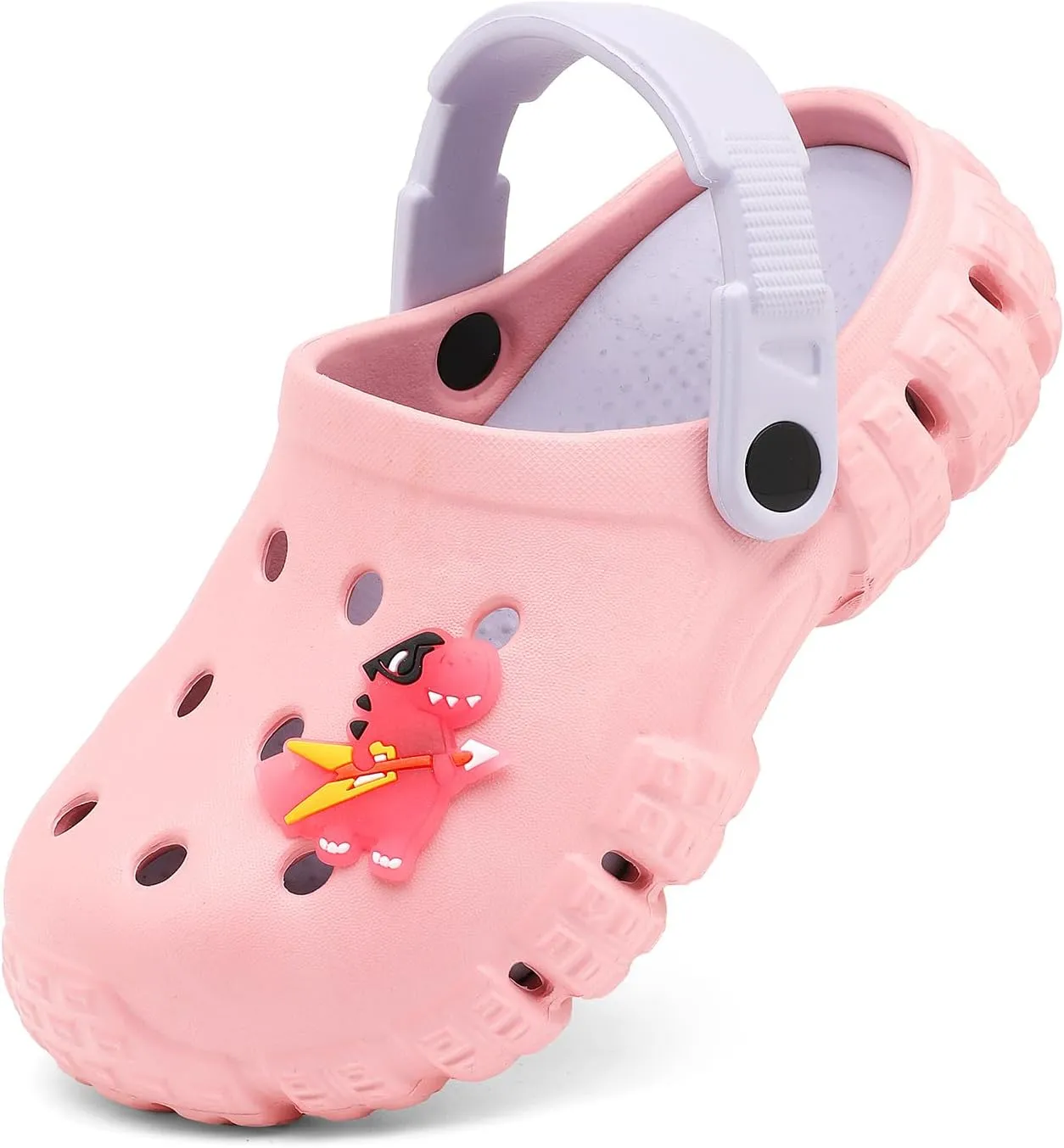 Girls Boys Clogs Kid's Garden Shoes Cartoon Slipper Dinosaur Slides Lightweight Beach Sandals Outdoor Summer