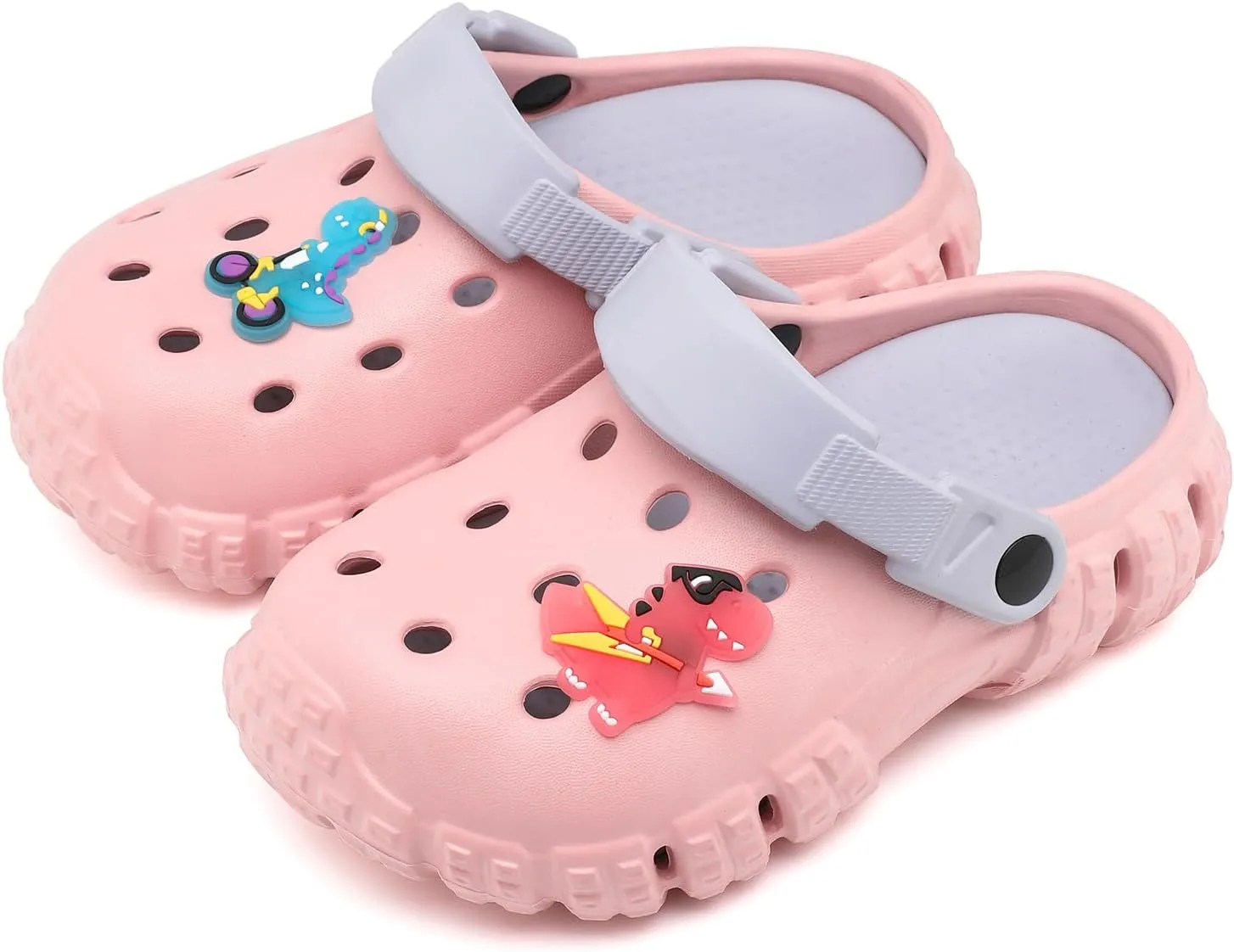 Girls Boys Clogs Kid's Garden Shoes Cartoon Slipper Dinosaur Slides Lightweight Beach Sandals Outdoor Summer