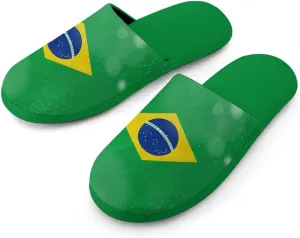 Glittering Halo Brazil Women's Slipper Non Slip Comfortable Winter Warm Home House Shoes