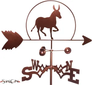 Hand Made Donkey Mule Burro Garden Stake Weathervane ~New~