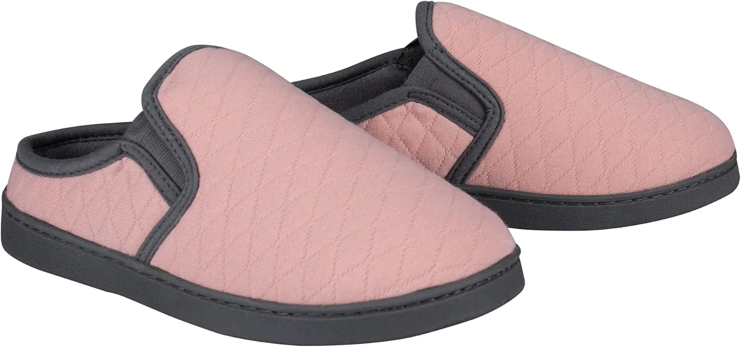 Hanes Women's Soft Waffle Knit Clog Slippers with Indoor/Outdoor Sole