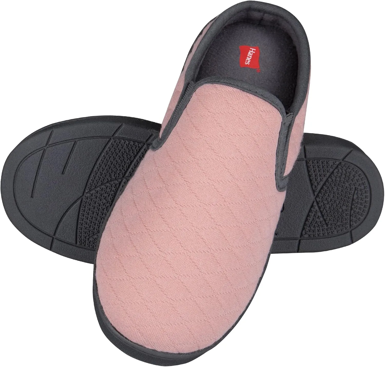 Hanes Women's Soft Waffle Knit Clog Slippers with Indoor/Outdoor Sole