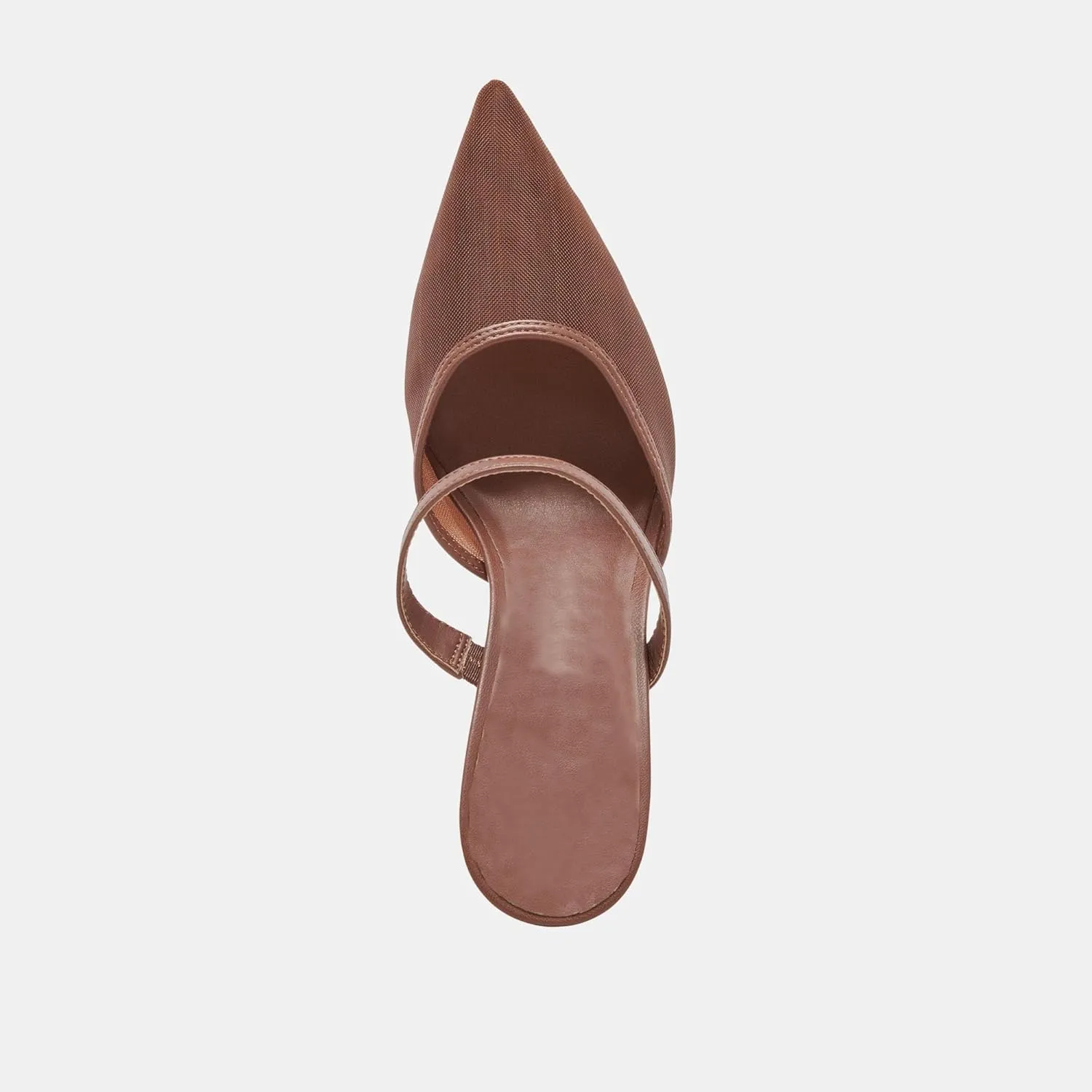 High Heel Mules for Women Closed Pointed Toe Slip On Heeled Mules with Strap Backless Casual Comfortable Dress Mule Heel Pumps