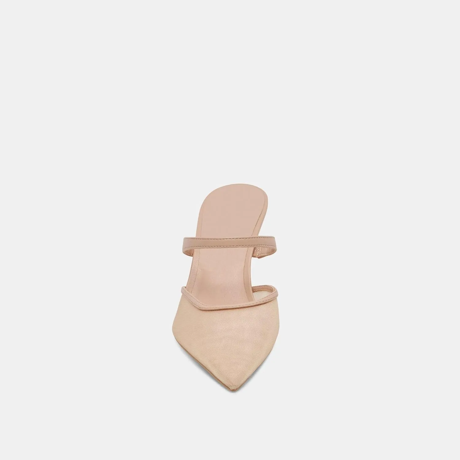 High Heel Mules for Women Closed Pointed Toe Slip On Heeled Mules with Strap Backless Casual Comfortable Dress Mule Heel Pumps