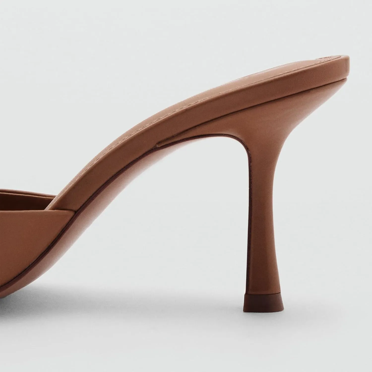 High Heel Mules for Women Slip On Open Pointed Toe Classy Patent Leather Stiletto Pumps Formal Slingback Mule Sandals Dress Walking Shoes