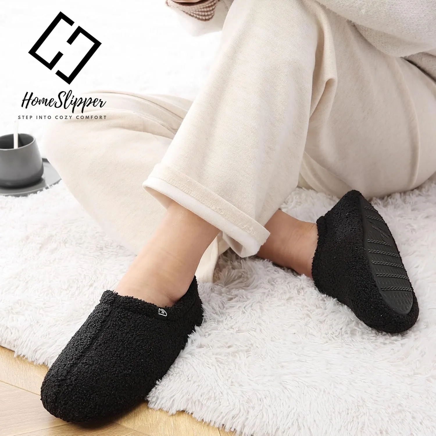 Home Slipper Bootie Slippers Women Girls Indoor Warm Fuzzy Boots Non-slip House Shoe Slippers