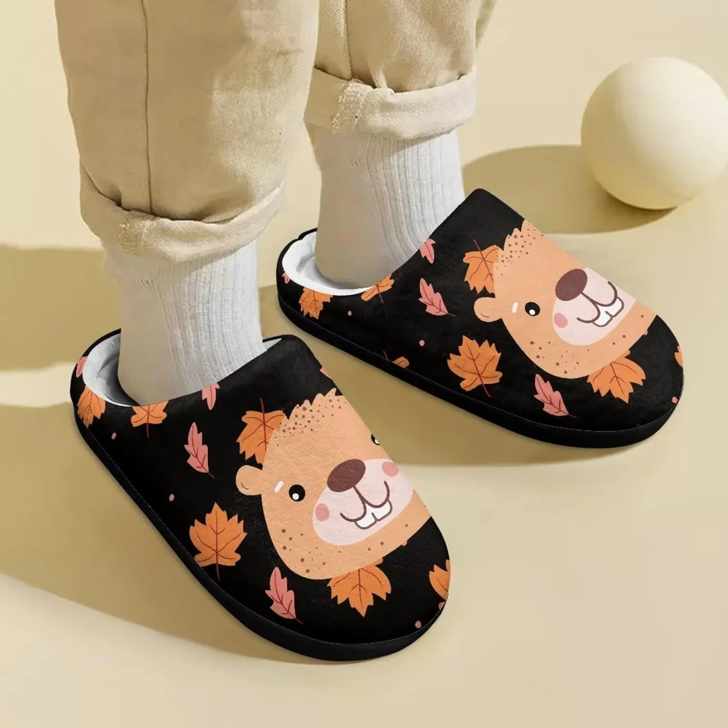 Home Slippers for Kids Non Slip House Slippers for Boys Girls, Warm Soft Fuzzy Slippers for Indoor Outdoor