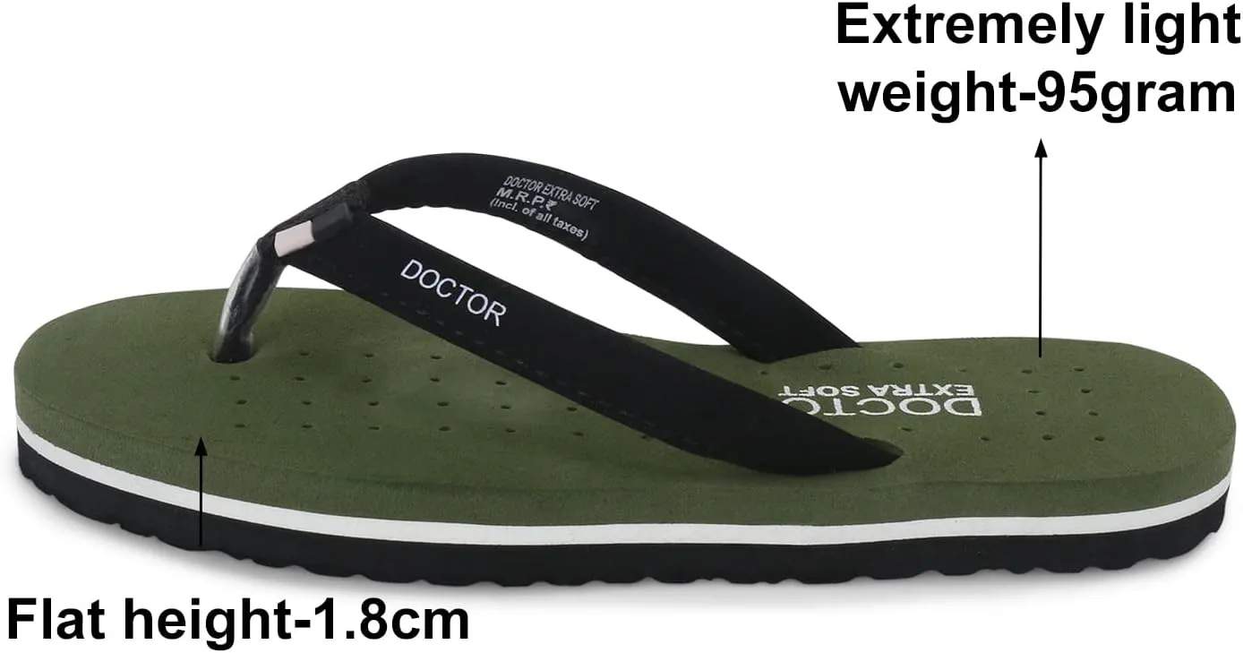 House Slipper for Women's Care Dr Orthopaedic Super Comfort Fitting Flat Cushion Chappal Flip-Flop for Ladies and Girl’s OR-D-19