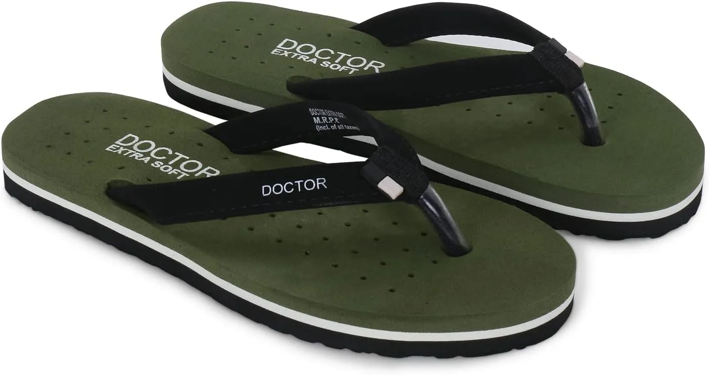 House Slipper for Women's Care Dr Orthopaedic Super Comfort Fitting Flat Cushion Chappal Flip-Flop for Ladies and Girl’s OR-D-19