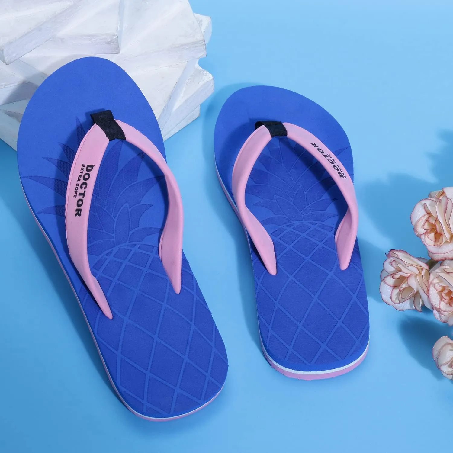 House Slipper for Women's | Orthopaedic & Diabetic | Indoor Outdoor Sliders Women | MCR chappals | Memory Foam Cushion| Fashionable Slippers for Girls & Ladies Daily Use D-05