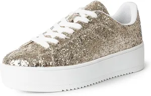 J. Adams Hero Platform Sneakers for Women - Casual Lace Up Fashion Tennis Shoes