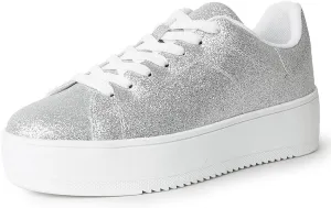 J. Adams Hero Platform Sneakers for Women - Casual Lace Up Fashion Tennis Shoes