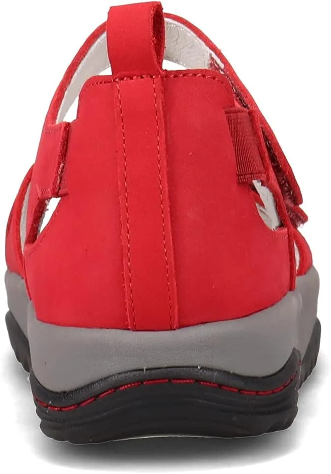 Jambu Womens Sedona Cut Out Ankle Strap Casual Sandals Casual - Red