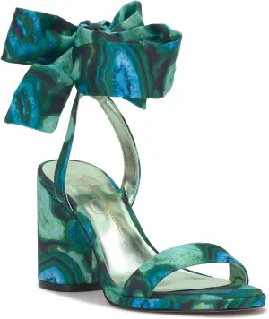 Jessica Simpson Women's Cadith Block Heel Bow Sandal Heeled