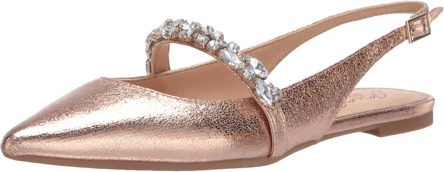 Jewel Badgley Mischka Bambi Pointed Toe Sling Back
