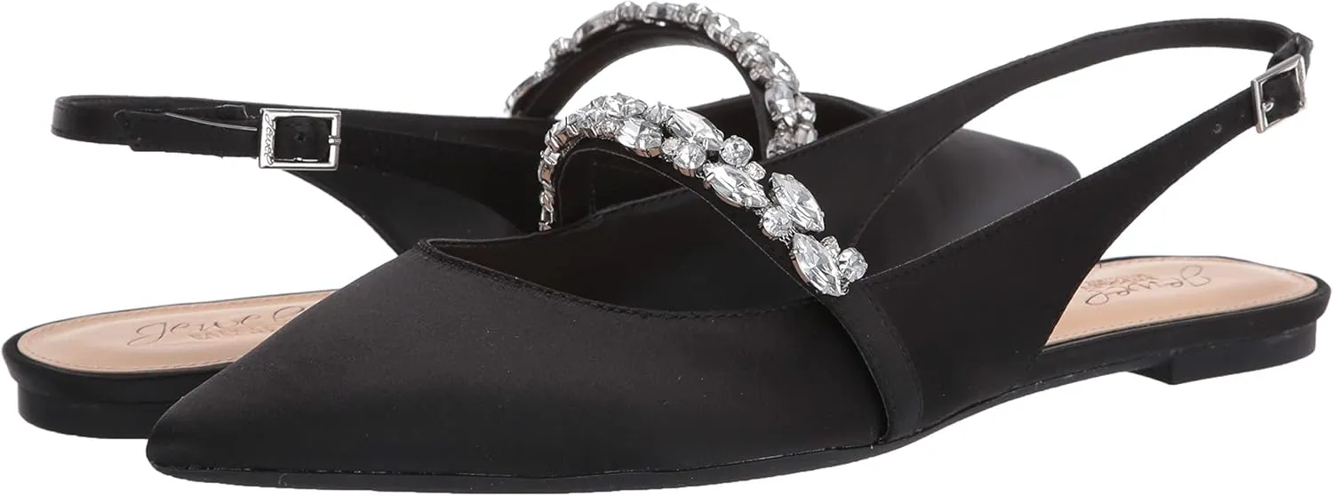 Jewel by Badgley Mischka Women's Bambi Mary Jane Flat