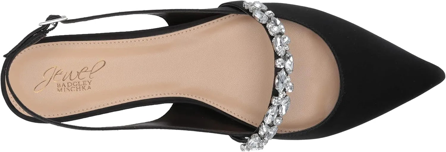 Jewel by Badgley Mischka Women's Bambi Mary Jane Flat