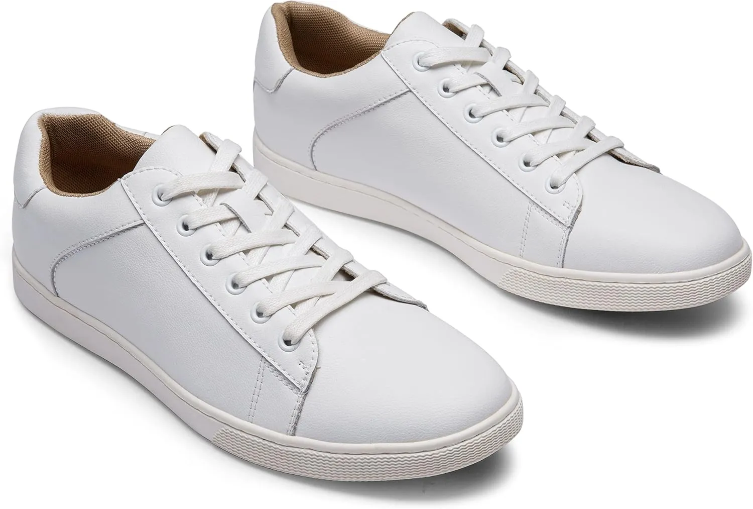 Jousen Men' s Casual Shoes Leather Dress Sneakers Business Casual Shoes for Men Breathable Fashion Sneakers