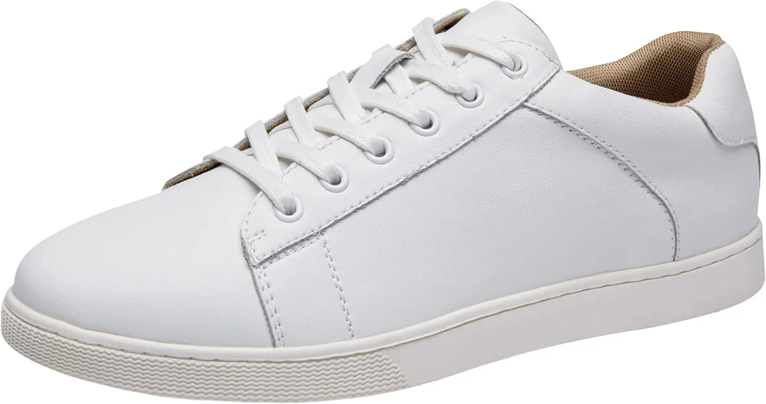 Jousen Men' s Casual Shoes Leather Dress Sneakers Business Casual Shoes for Men Breathable Fashion Sneakers