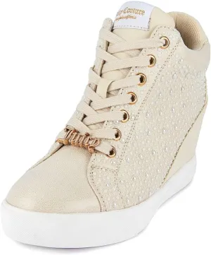Juicy Couture Women's Platform Wedge Sneakers High-Top Shoes-Journey