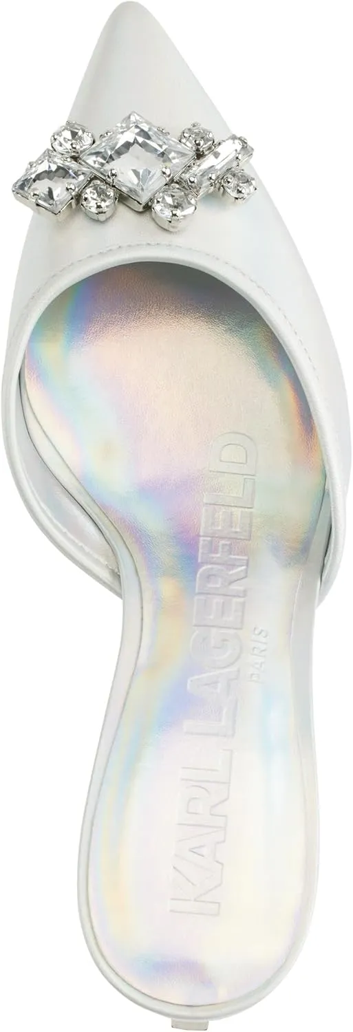 KARL LAGERFELD womens Sosie Pointed Toe Heel Pump