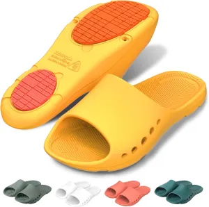 KENROLL Non Slip Shower Shoes for Maternity and Elderly People's, Comfy Womens Slides for Women and Men, Summer Bath Slippers