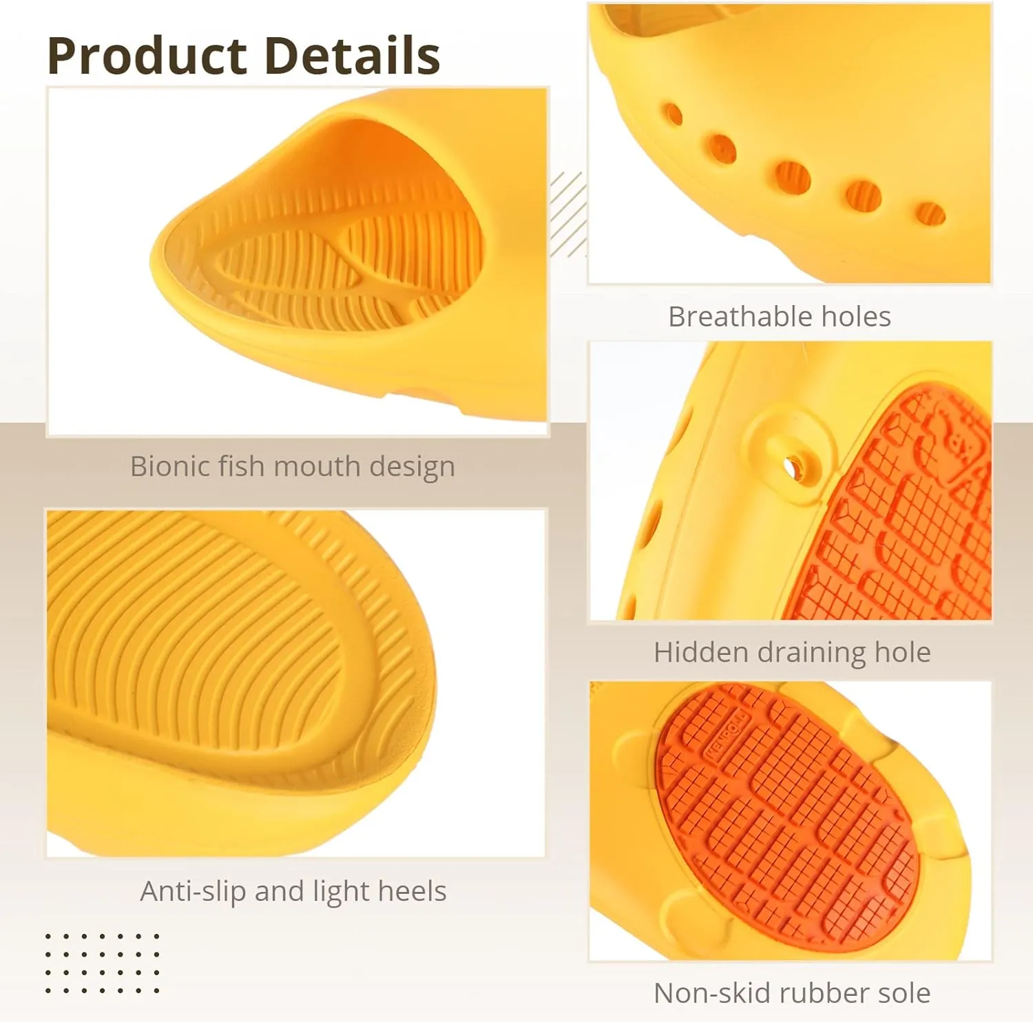 KENROLL Non Slip Shower Shoes for Maternity and Elderly People's, Comfy Womens Slides for Women and Men, Summer Bath Slippers