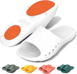 KENROLL Non Slip Shower Shoes for Maternity and Elderly People's, Comfy Womens Slides for Women and Men, Summer Bath Slippers
