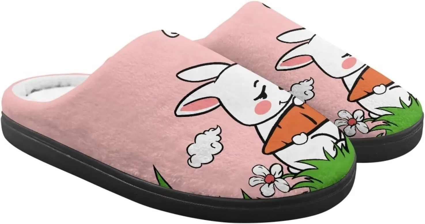 Kid Animal Plush Slipper Floral Fluffy Non-Slip Bedroom Winter Slipper Cozy Outdoor Home Cotton Slipper for Kid