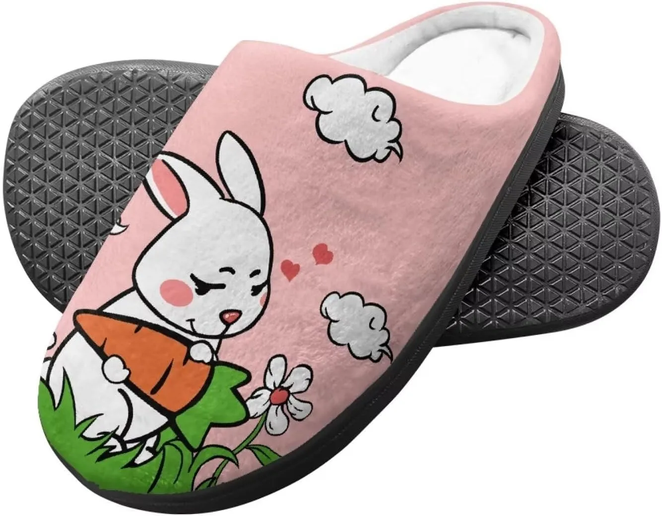 Kid Animal Plush Slipper Floral Fluffy Non-Slip Bedroom Winter Slipper Cozy Outdoor Home Cotton Slipper for Kid