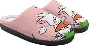 Kid Animal Plush Slipper Floral Fluffy Non-Slip Bedroom Winter Slipper Cozy Outdoor Home Cotton Slipper for Kid