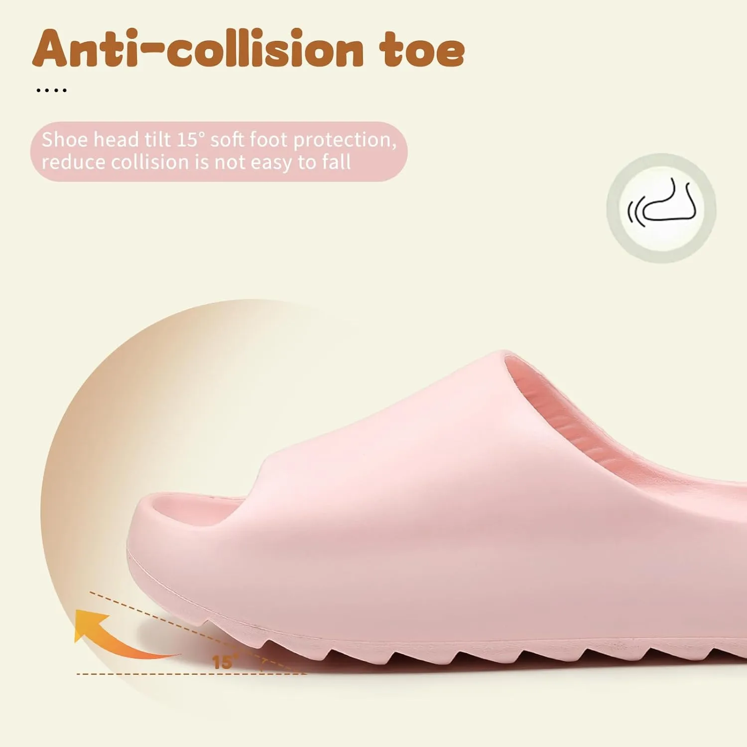 Kids Cloud Slides Slippers For Girls Boys,Pillow House Slippers Non-Slip Super Soft Quick Drying Shower Cushioned Slides Bathroom Thick Sole Sandals Indoor Outdoor Slippers