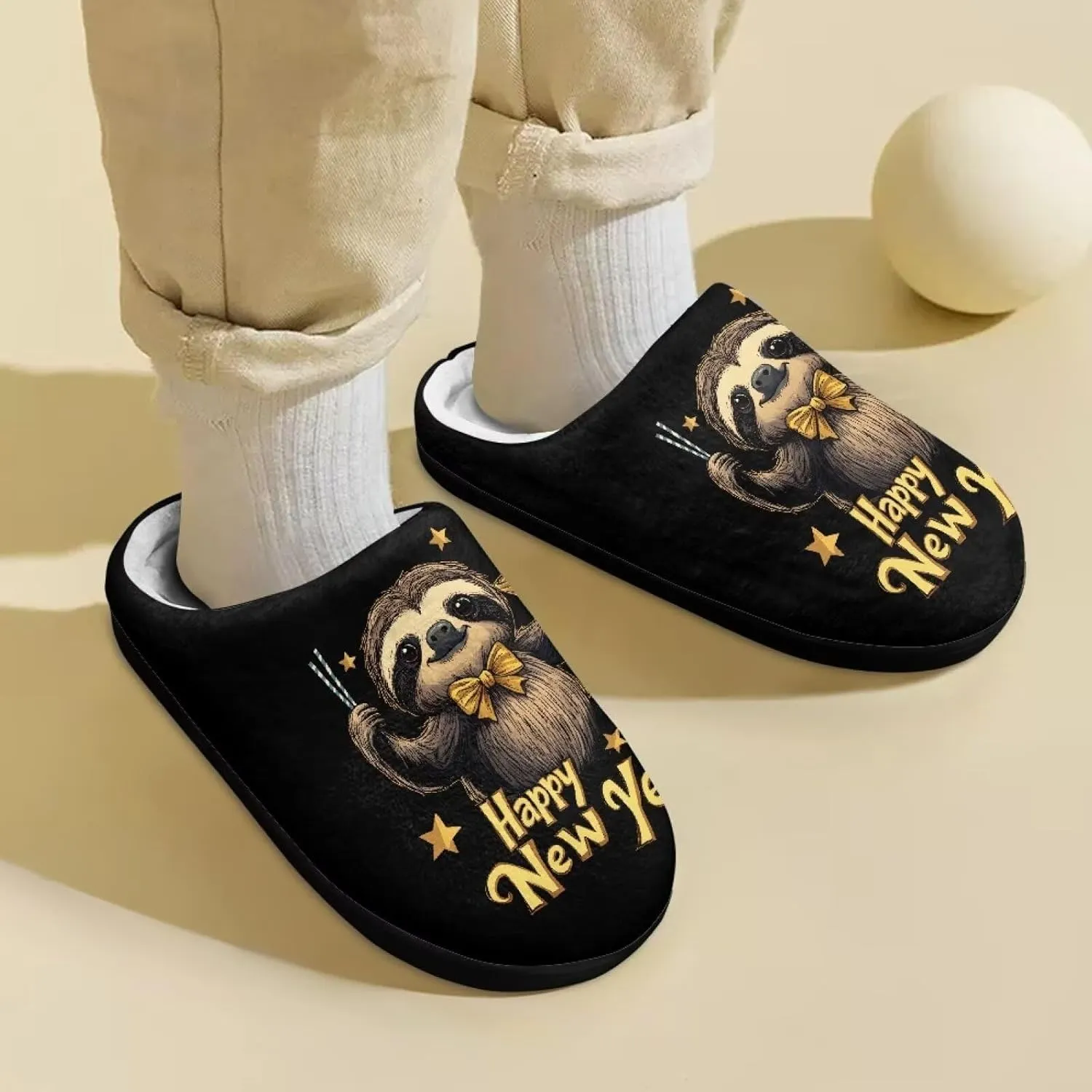 Kids Plush Slippers for Kids Anti-slip House Slippers Cozy Bedroom Slippers Winter House Shoes