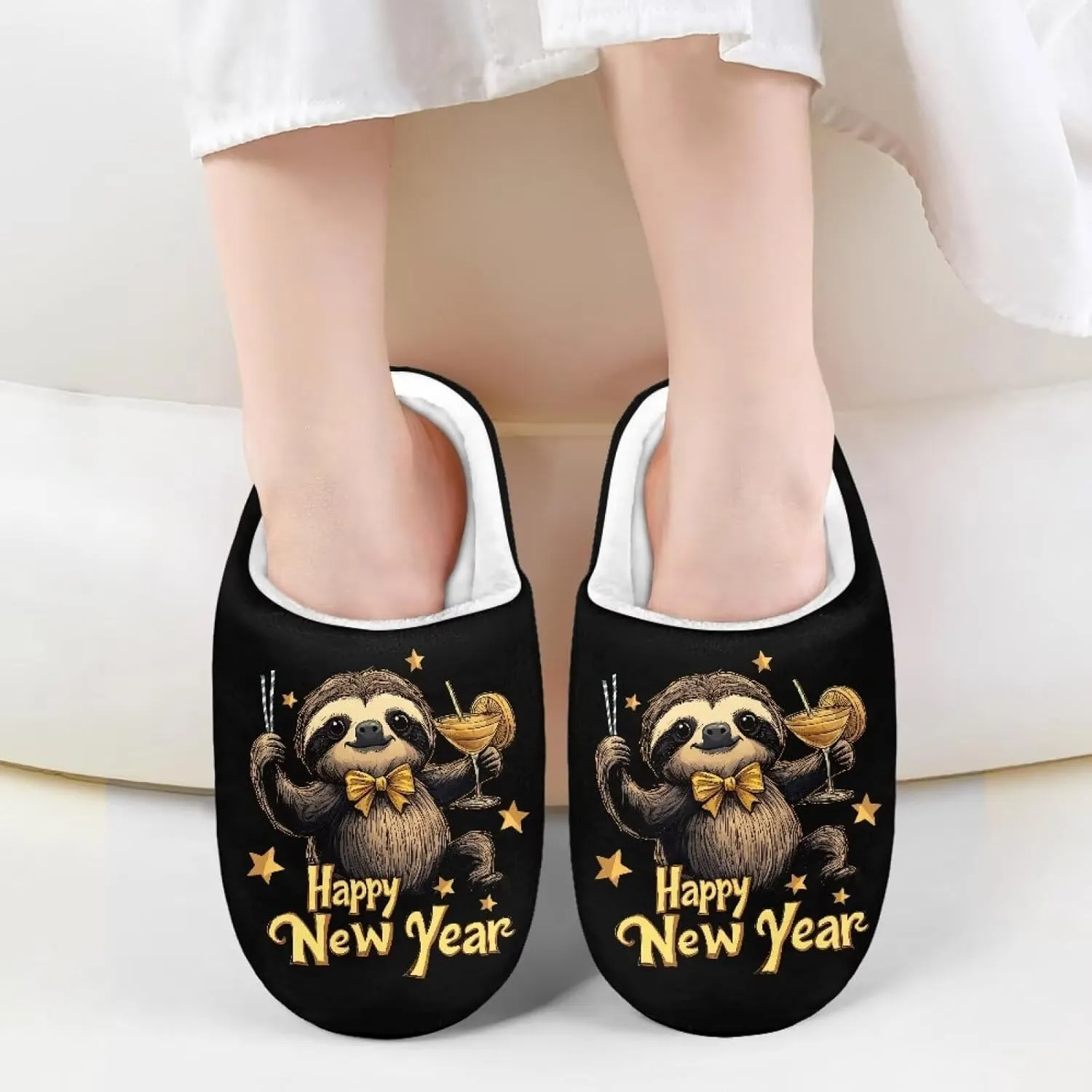Kids Plush Slippers for Kids Anti-slip House Slippers Cozy Bedroom Slippers Winter House Shoes