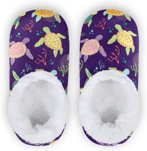 Kid's Slippers for Girls Boys, Memory Foam Anti-slip House Indoor Slipper for Home Bedroom Travel