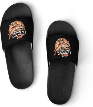 King Me Salmon Fishing Unisex Shower Shoes House Slippers Non-Slip Indoor Bathroom Shoes for Pool Beach 38 (240mm)