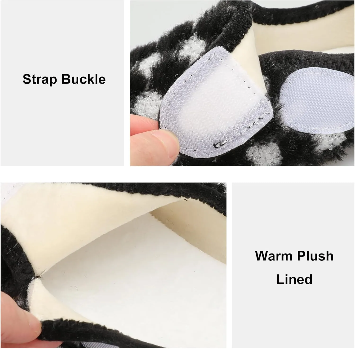L-RUN Womens Mens House Slippers Indoor Home Shoes Warm Barefoot Slippers Outdoor House Shoes Anti-slip