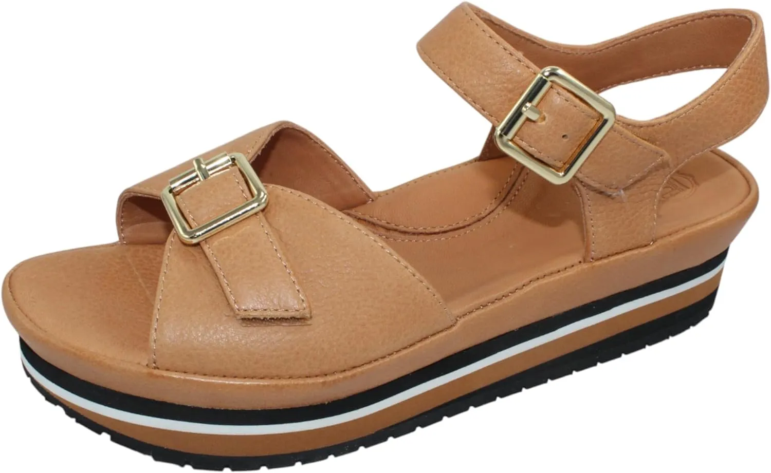 L'Amour des Pieds Women's Vardant in Lioness Lamba Leather - size 7 M