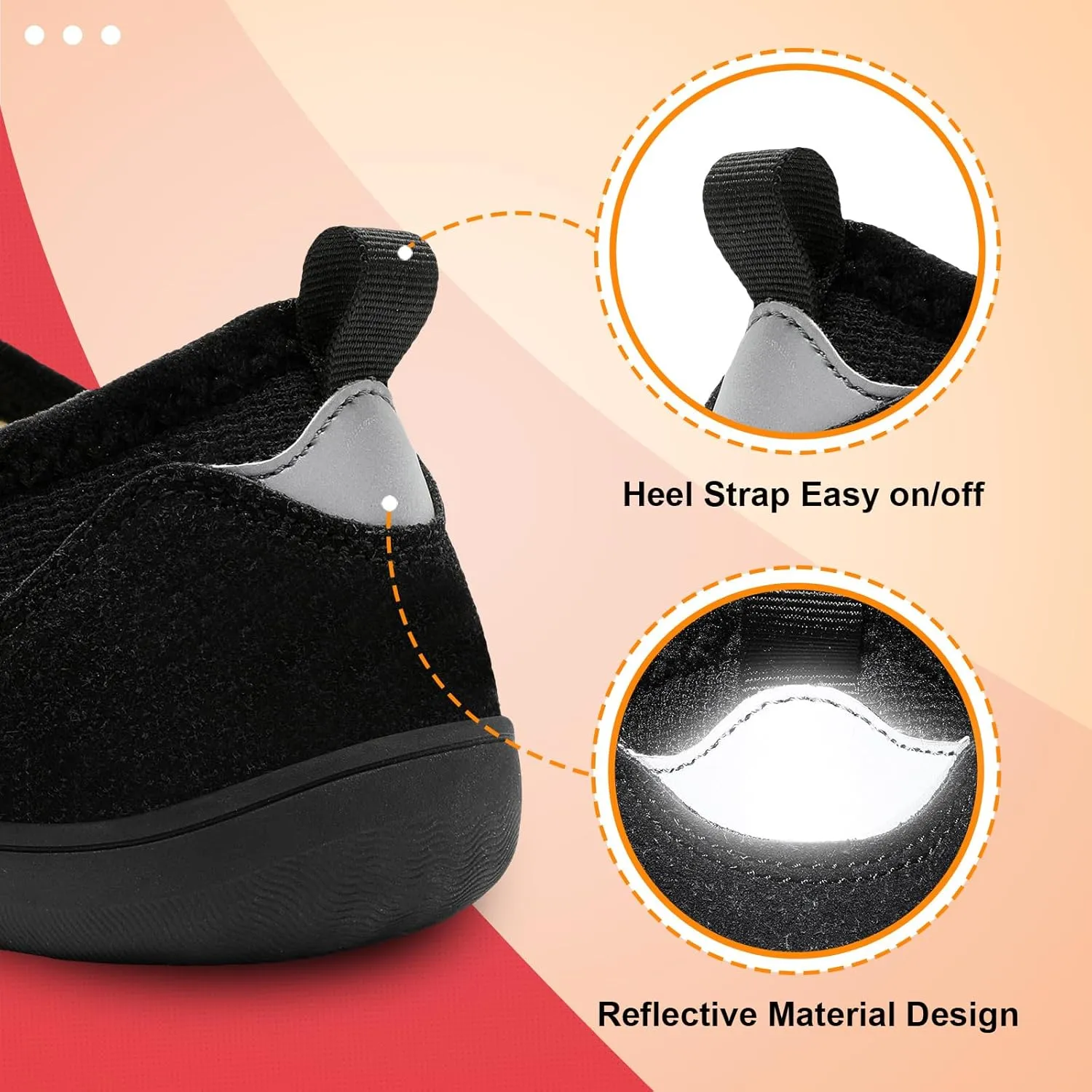 LeIsfIt Mens Slippers Wide House Shoes Adjustable Diabetic Shoes Arthritis Swollen House Slippers Indoor Outdoor