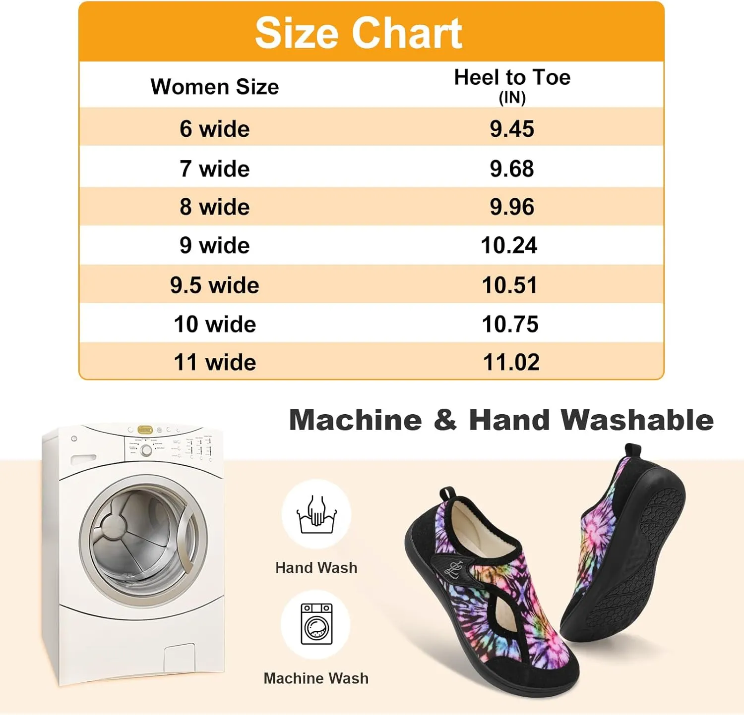 LeIsfIt Womens Slippers Wide Diabetic Shoes Adjustable Arthritis Edema House Shoes Indoor Outdoor Slippers
