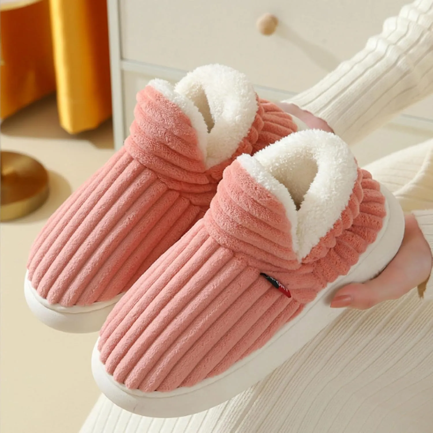 LELEBEAR Pluffi Cozy Stylish Slipper, Pluffi Slipper Booties, Winter Fuzzy Warm Lining Slippers for Women and Men