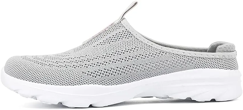 LLTMALL Women's Lightweight Closed Toe Slippers Slip-on Backless Sneakers Mesh Mule Shoes